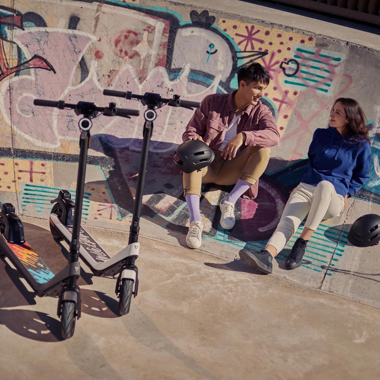 Alt view image 6 of 7 - NIU Kick Electric Scooter Adult KQi2 Pro, Foldable 25 Mile Range 17mph, Gray