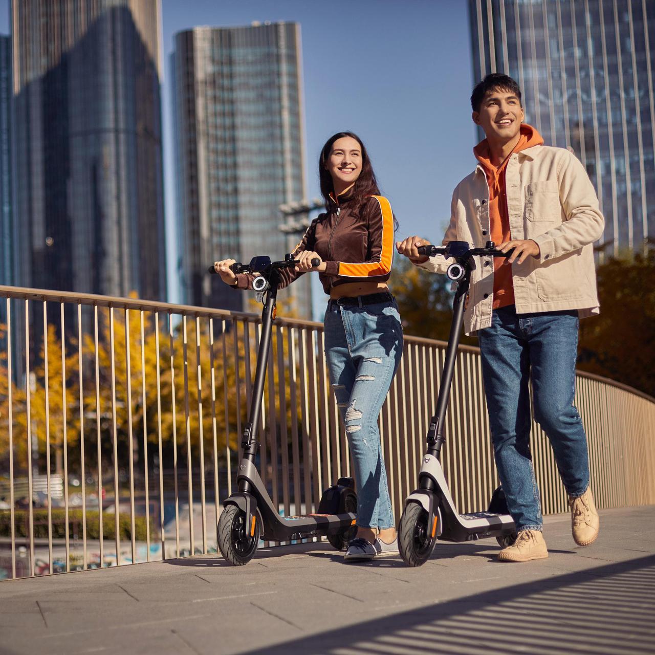 Alt view image 7 of 7 - NIU Kick Electric Scooter Adult KQi2 Pro, Foldable 25 Mile Range 17mph, Gray