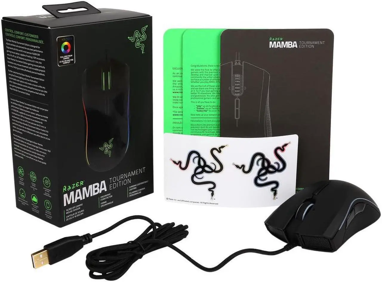 Alt view image 4 of 6 - RAZER Mamba Tournament Edition Chroma Gaming Mouse