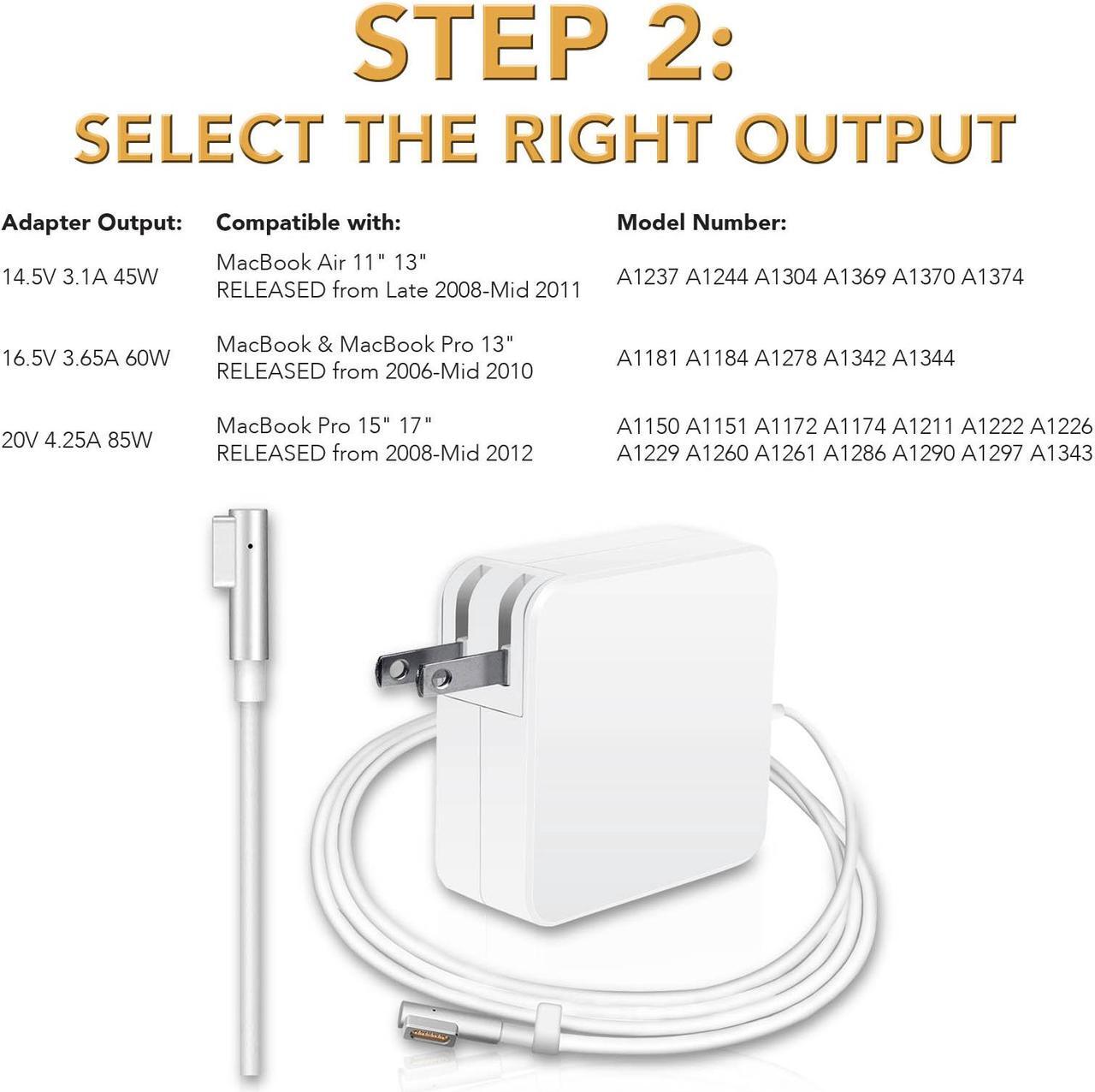 Alt view image 3 of 7 - 60W 16.5V 3.65A AC Adapter Charger For Apple MacBook Pro 13" A1330 A1278 (Before Mid 2012 Models)