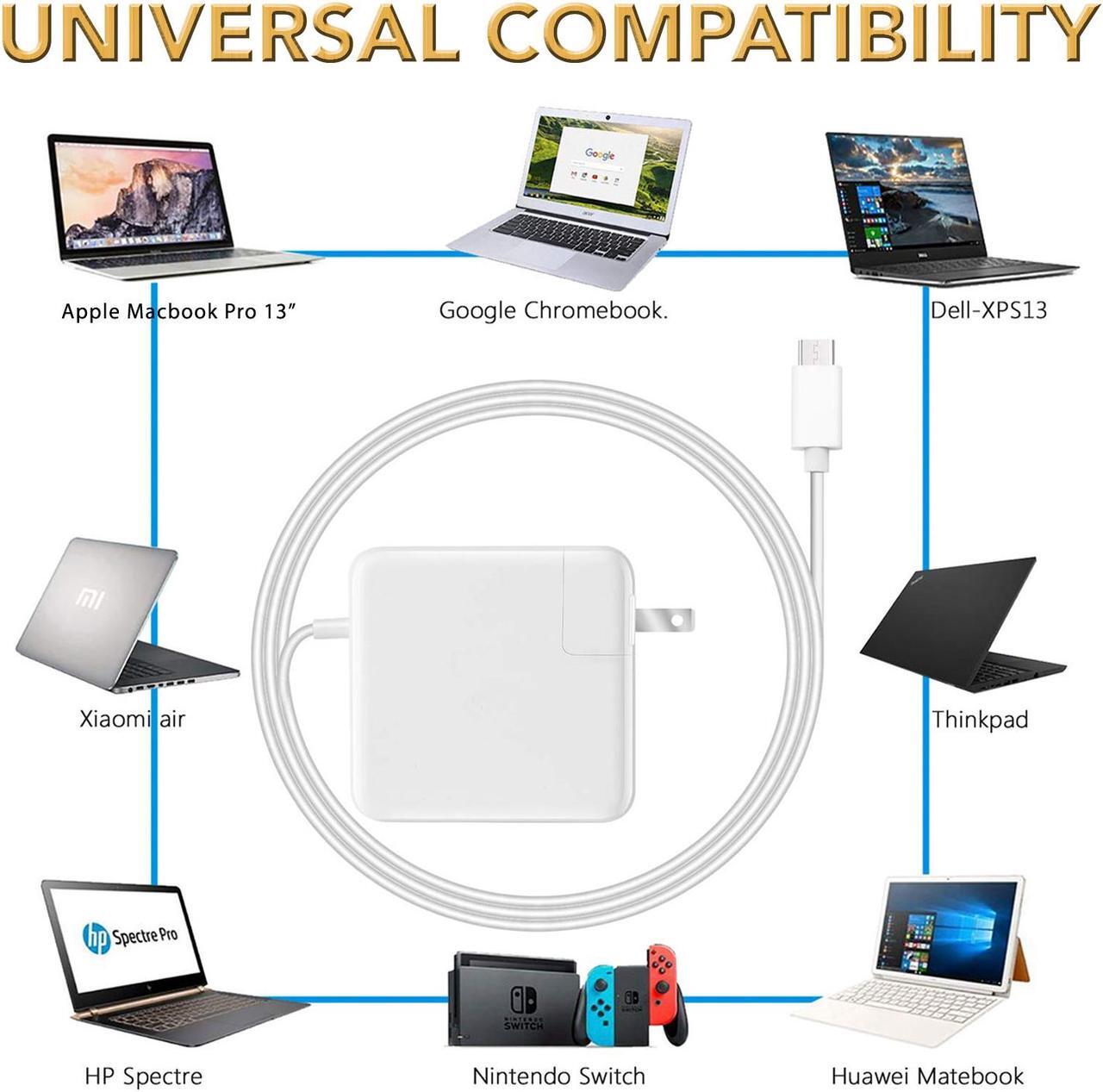 Alt view image 11 of 13 - USB Type-C Power Adapter Charger For Apple iPad Pro 11'' 12.9" MacBook Air Retina 2018