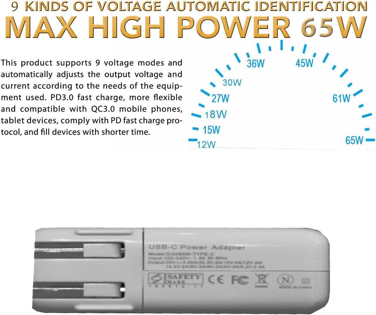 Alt view image 4 of 13 - USB Type-C Power Adapter Charger For Apple iPad Pro 11'' 12.9" MacBook Air Retina 2018