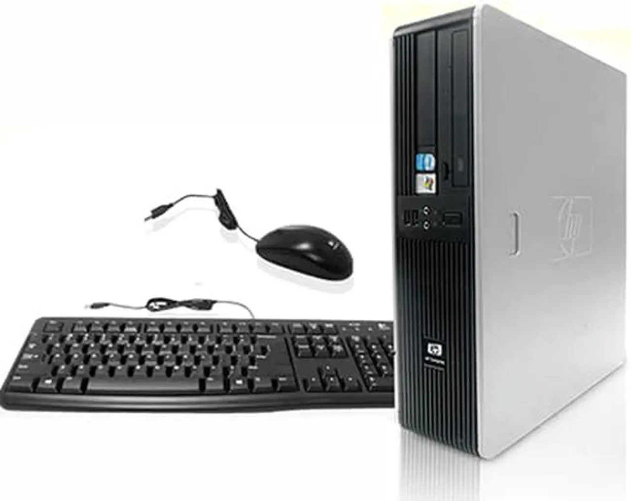 Alt view image 6 of 6 - HP Windows 10 Pro Desktop Combo Deal Computer PC with a Intel Core 2 Duo 2.13Ghz Processor 4GB RAM 160GB HD and a 17" LCD Monitor