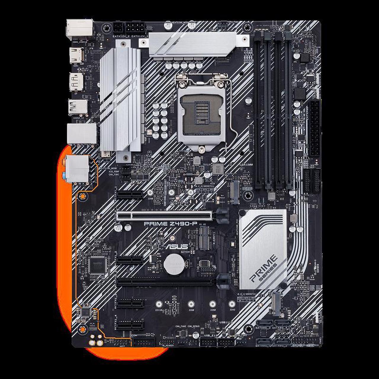 ASUS PRIME Z490-P Intel LGA 1200 Z490 1200 ATX M.2 Desktop Motherboard