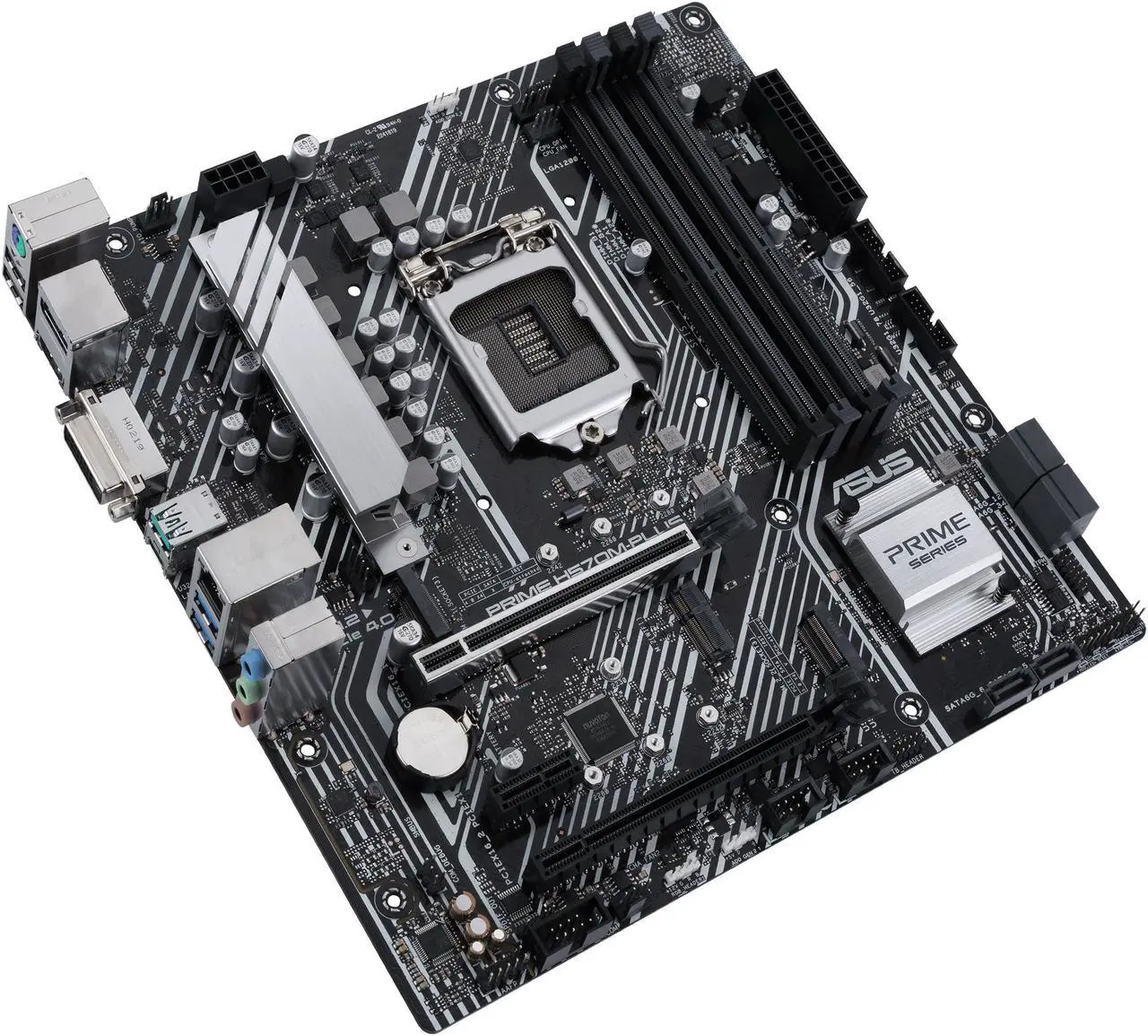 Alt view image 4 of 5 - ASUS PRIME H570M-PLUS/CSM Intel H570 1200 LGA MicroATX M.2 Desktop Motherboard B