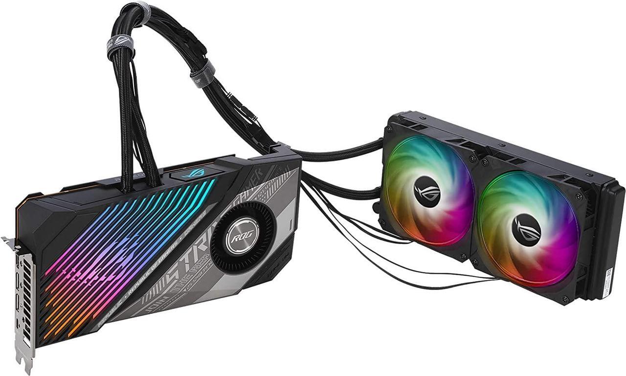 Alt view image 4 of 4 - ASUS Radeon RX 6800 XT ROG STRIX GAMING 16GB GDDR6 ROG-STRIX-LC-RX6800XT-O16G-GAMING Video Graphic Card GPU