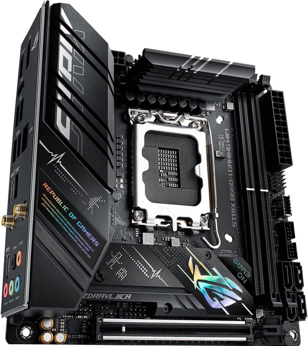 Alt view image 4 of 4 - ASUS ROG STRIX B660-I GAMING WIFI Intel LGA 1700 B660 MicroATX Desktop Motherboard A