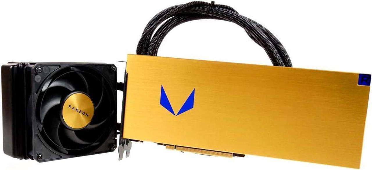 Main image of AMD Radeon RX Vega 64 Frontier Edition Liquid Cooled 16GB HBM2 Radeon Vega Frontier Edition Video Graphic Card GPU