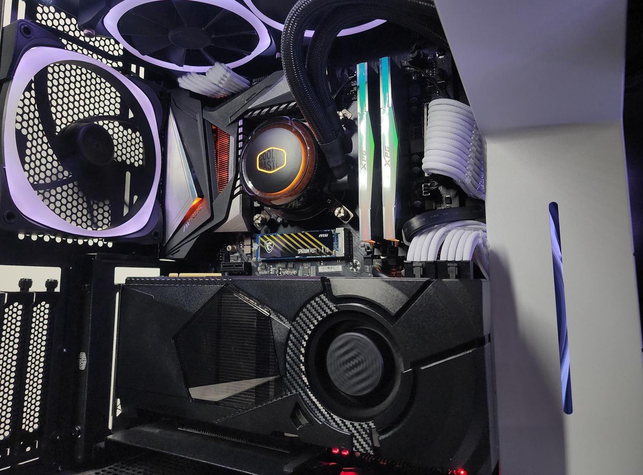 Alt view image 5 of 6 - Gaming PC i9-9900K 32GB RAM 1TB SSD RTX 2080 Ti 11GB Windows 11 Computer