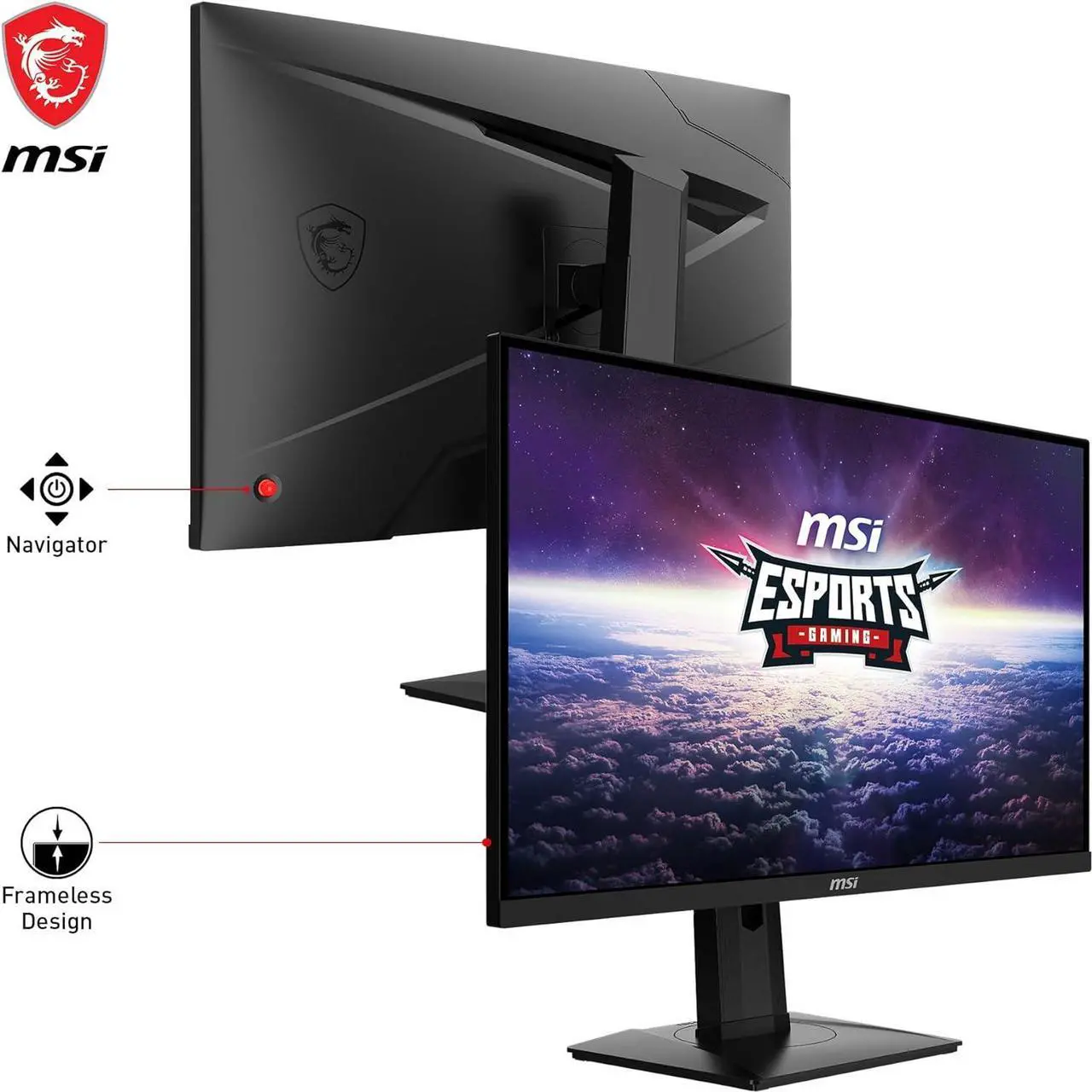Alt view image 2 of 4 - MSI Gaming 27" IPS LED WQHD 2560x1440 240hz 1ms G274QPX Gaming Monitor