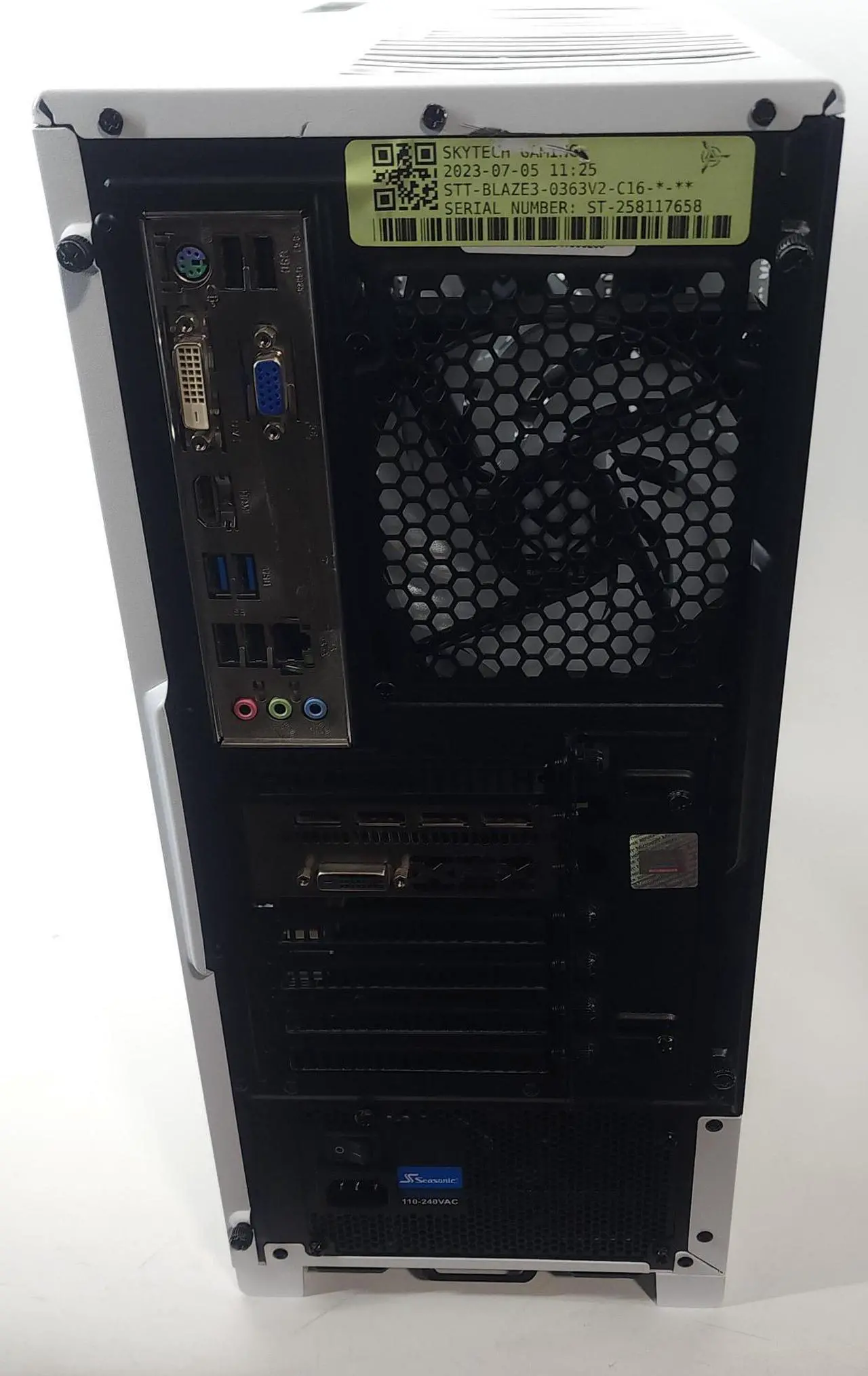 Alt view image 4 of 6 - Gaming PC i7-3770 16GB RAM 128GB SSD RX 580 8GB Windows 11 Computer