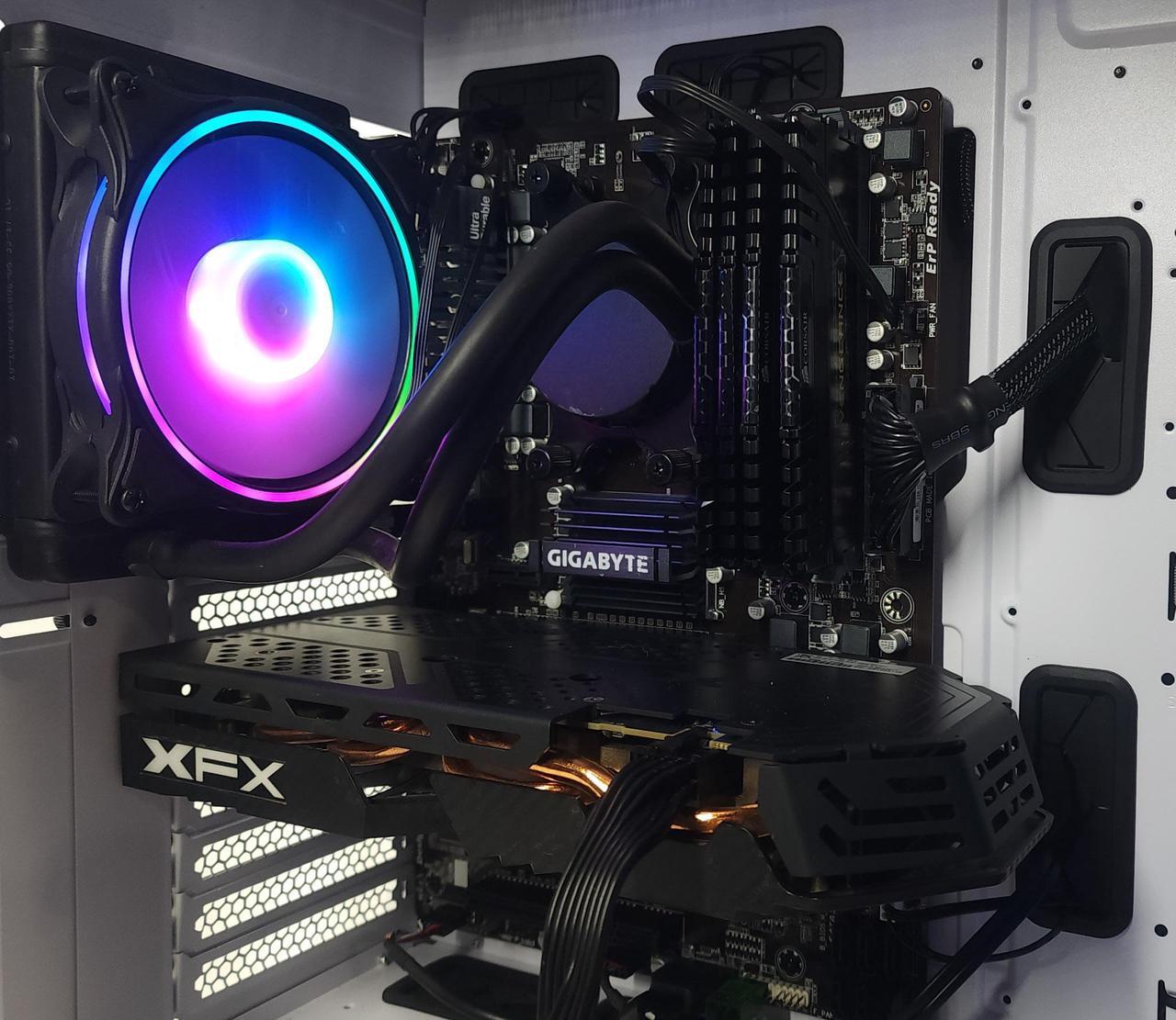 Alt view image 6 of 6 - Gaming PC FX-8350 16GB RAM 512GB SSD RX 580 8GB Windows 11 Computer