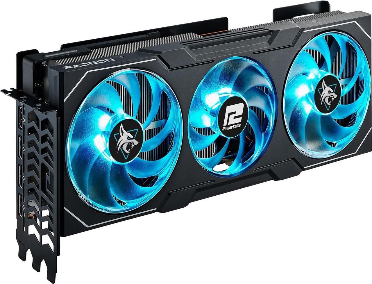 Main image of PowerColor Radeon RX 7900 XTX HellHound 24GB GDDR6 RX 7900XTX 24G-L-OC Video Graphic Card GPU