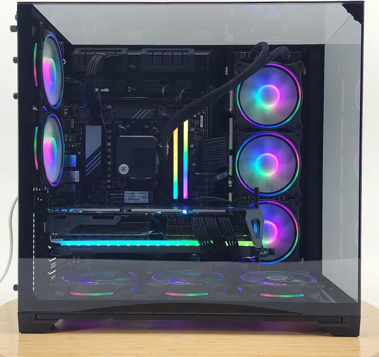 Alt view image 4 of 7 - Gaming PC Ryzen 7 7800X3D 32GB RAM 1TB SSD RX 7900 XTX 24GB Windows 11 Computer