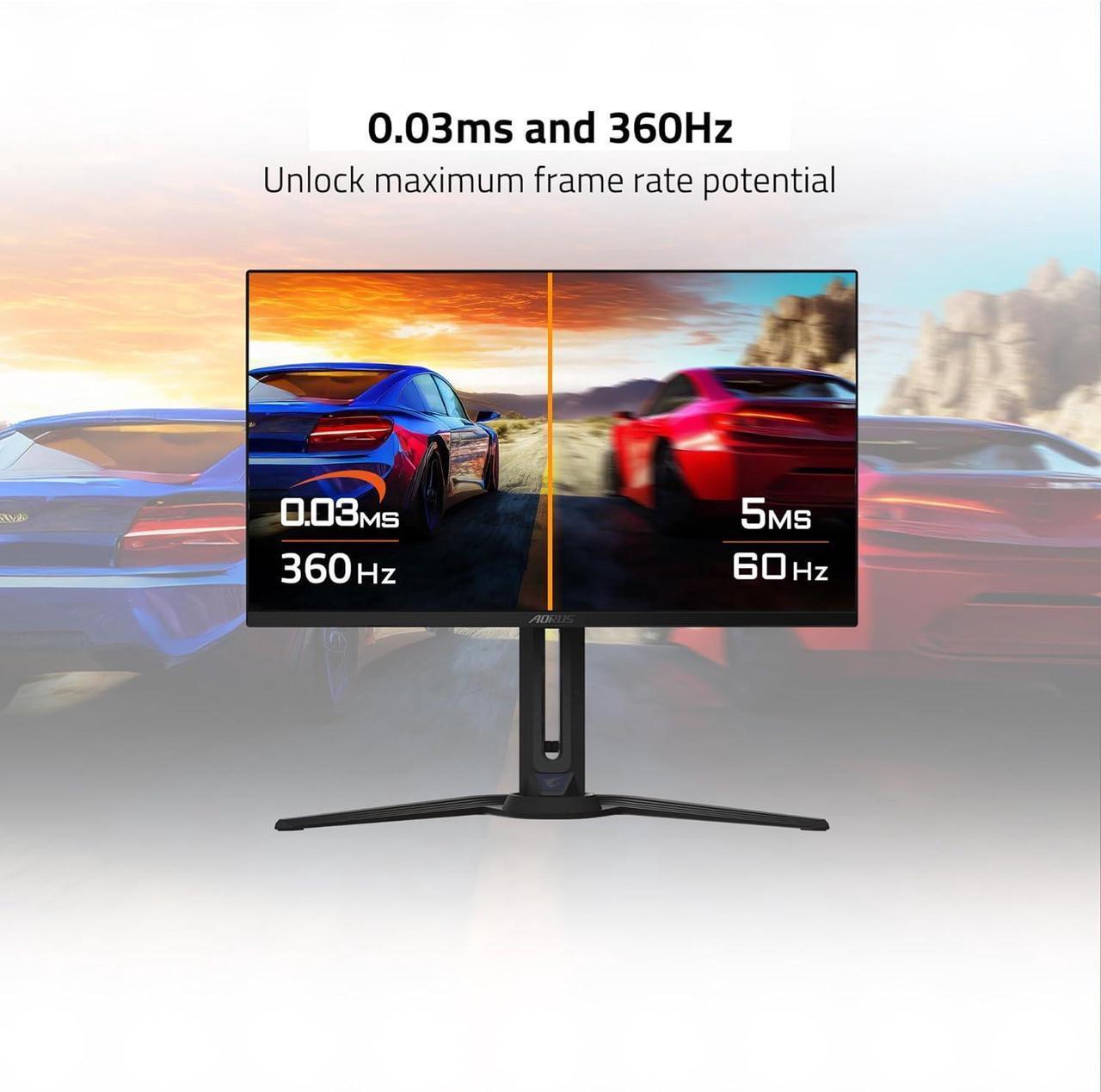 Alt view image 3 of 4 - GIGABYTE AORUS FO27Q3-27" QD OLED QHD 2560x1440 360Hz .03ms Gaming Monitor