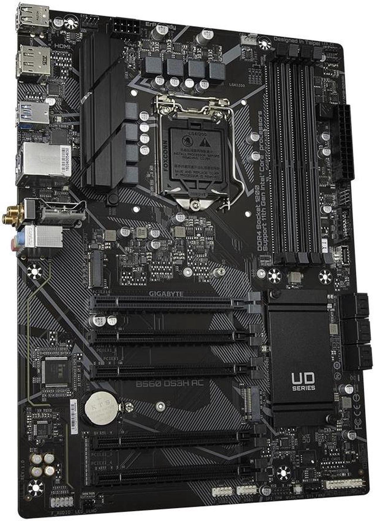 Alt view image 2 of 4 - Gigabyte B560 DS3H AC Intel B560 LGA 1200 ATX Desktop Motherboard A