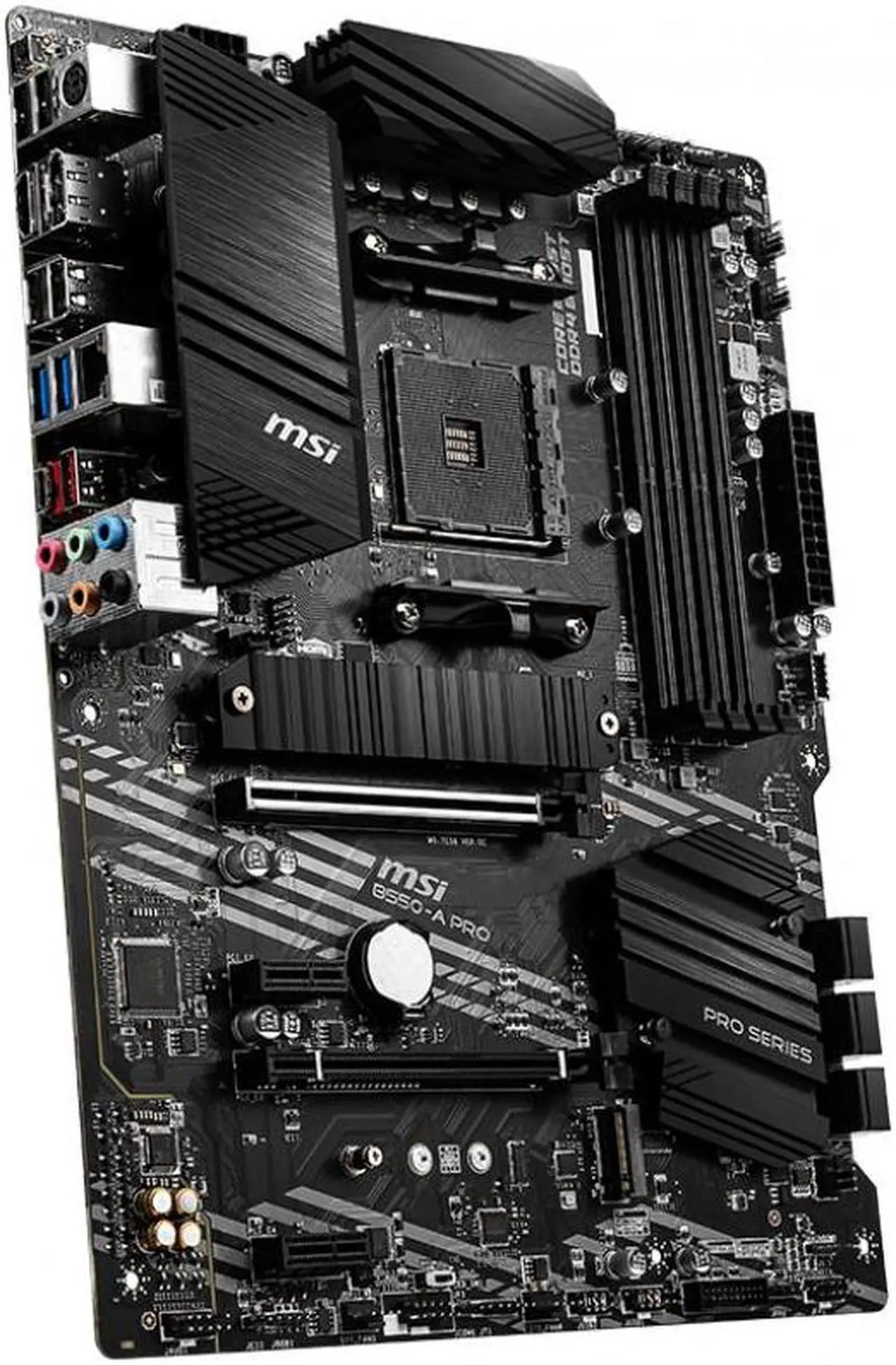 Alt view image 3 of 8 - MSI B550-A PRO AMD Socket B550 AM4 ATX M.2 Desktop Motherboard A