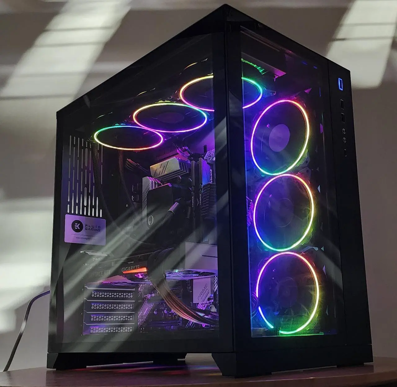Alt view image 3 of 7 - Gaming PC Ryzen 7 3700X 32GB RAM 1TB SSD RTX 3070 8GB Windows 11 Computer