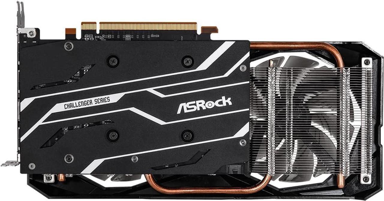 Alt view image 4 of 5 - ASRock Radeon RX 6600 Challenger D 8GB GDDR6 PCI Express 4.0 Video Card RX6600 CLD 8G
