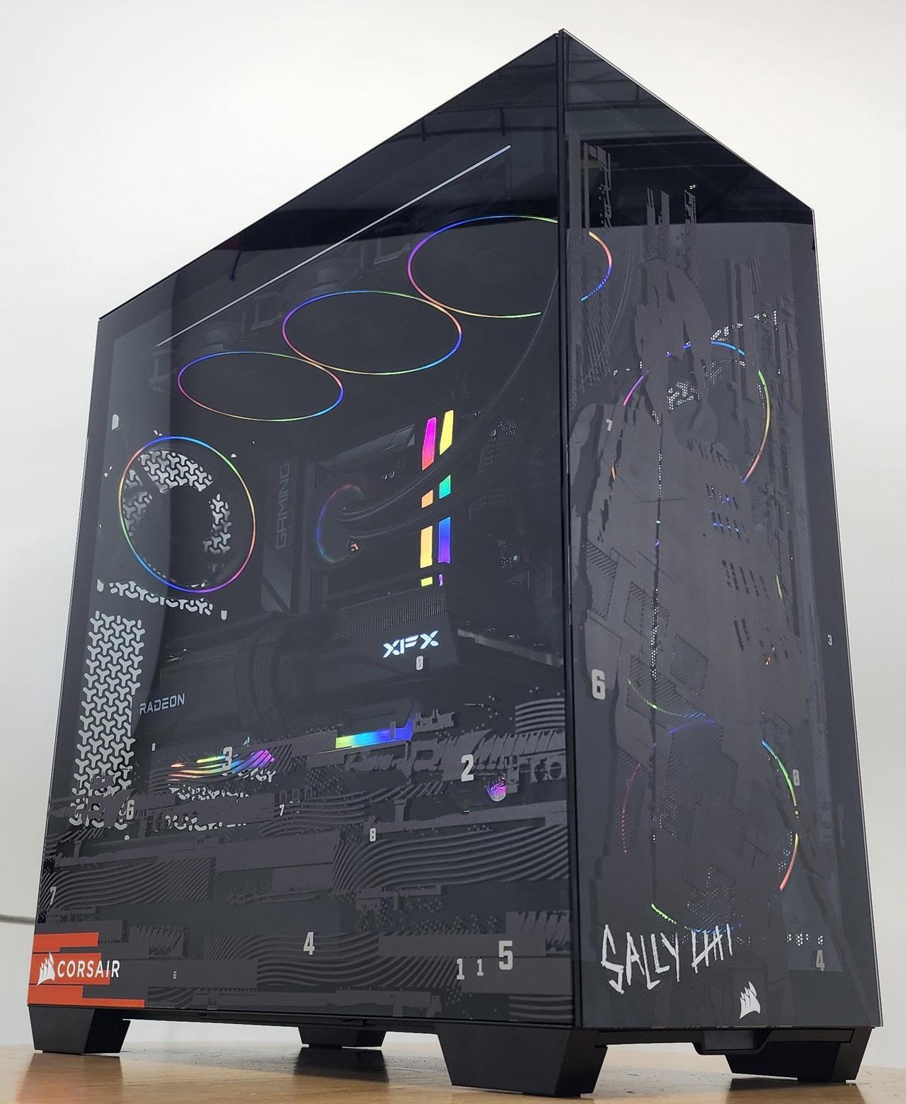 Alt view image 2 of 7 - Gaming PC Ryzen 7 7800X3D 48GB RAM 2TB SSD RX 9070 XT 16GB Windows 11 Computer