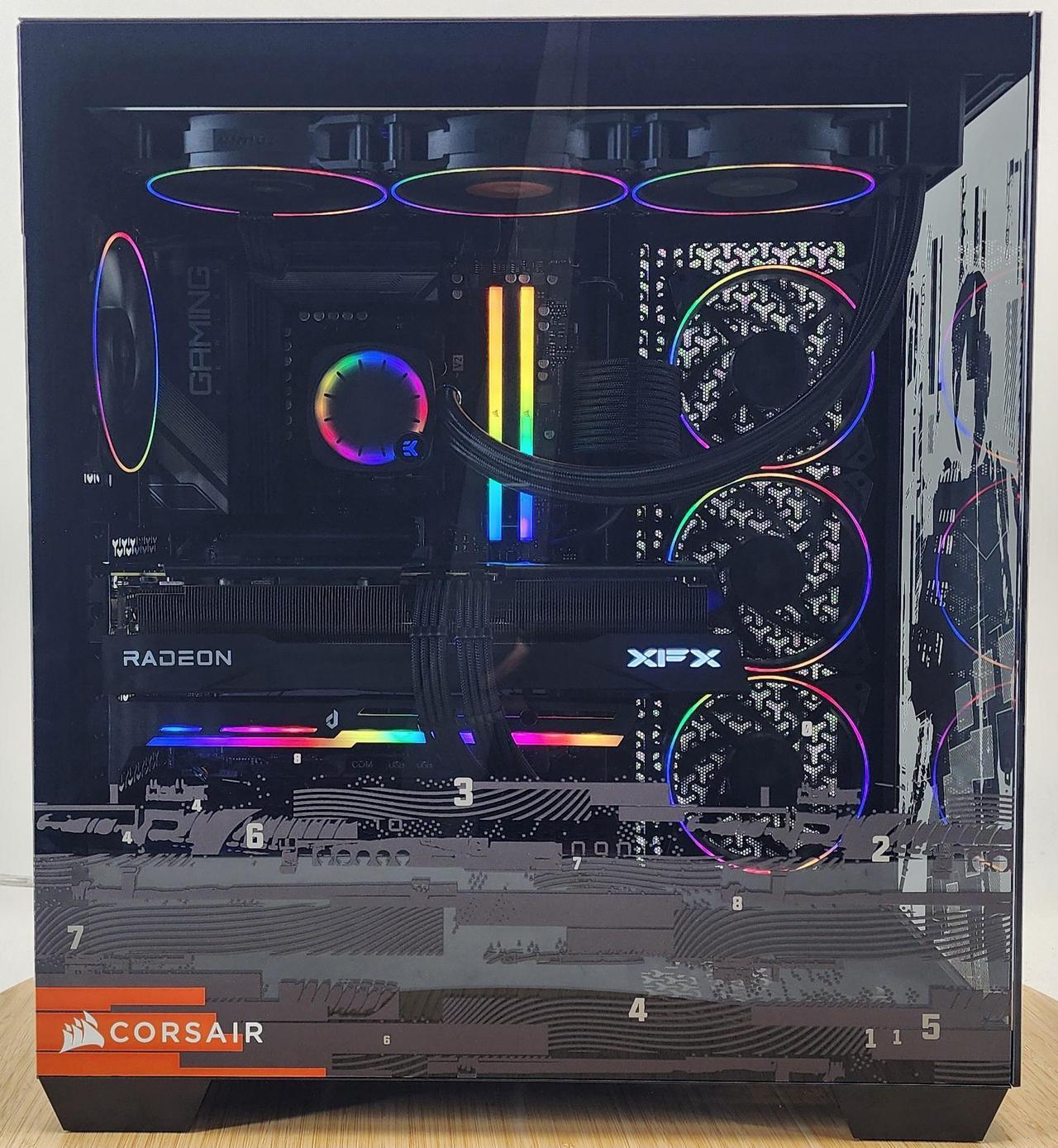 Alt view image 4 of 7 - Gaming PC Ryzen 7 7800X3D 48GB RAM 2TB SSD RX 9070 XT 16GB Windows 11 Computer