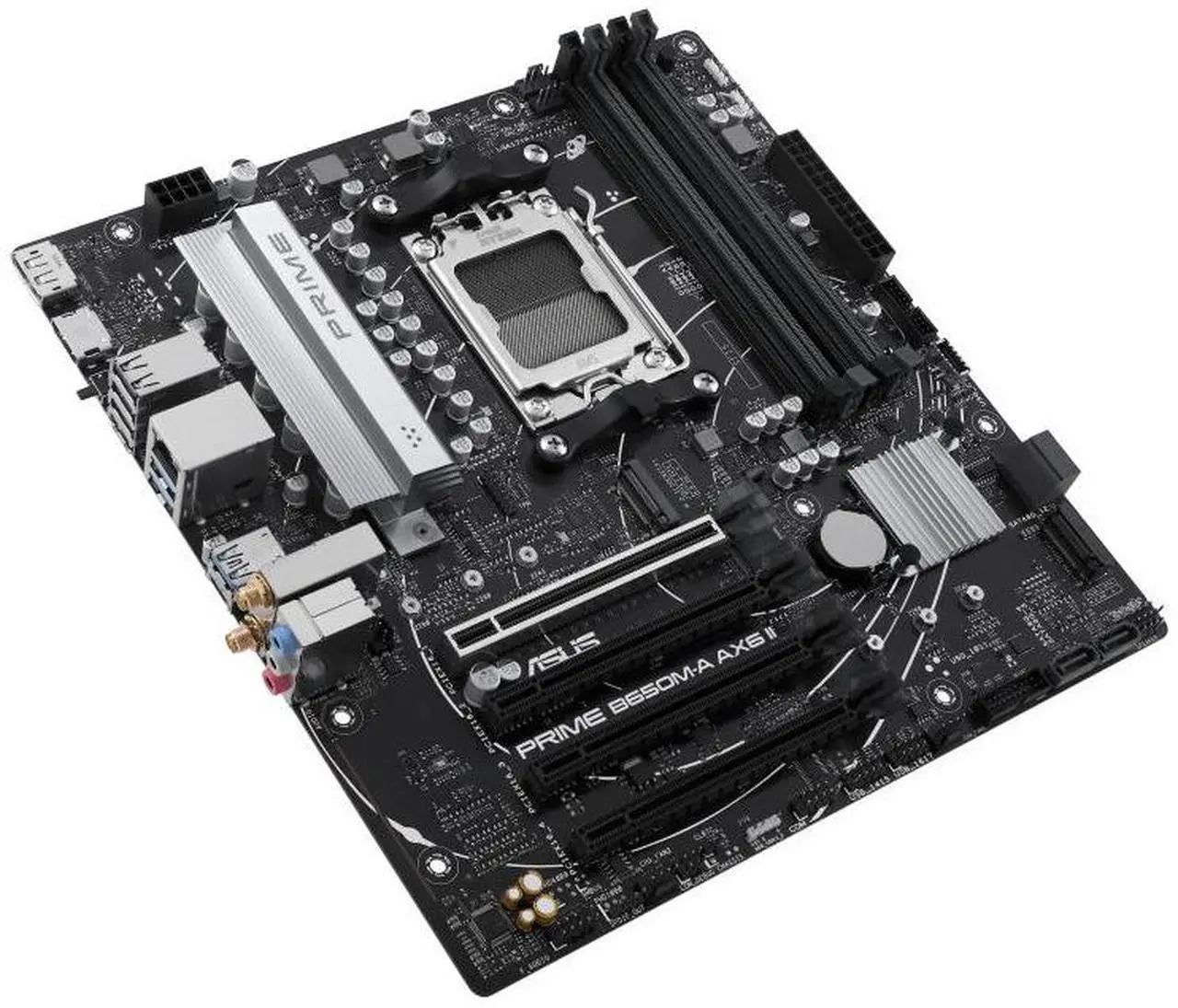 Alt view image 3 of 4 - ASUS PRIME B650M-A AX6 II  AMD AM5 MicroATX Desktop Motherboard
