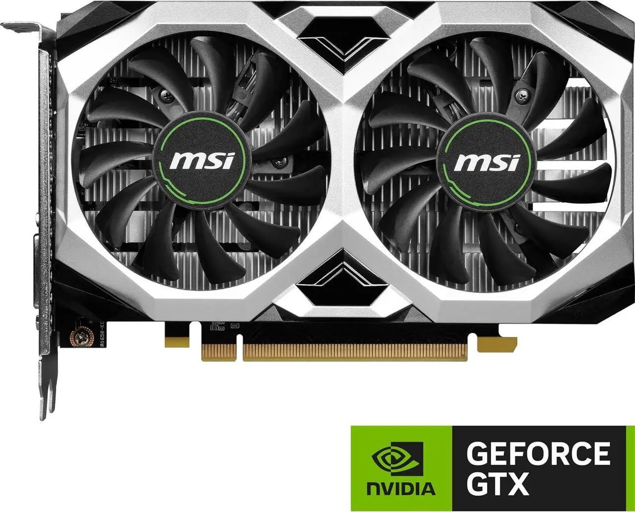 Alt view image 5 of 8 - MSI Ventus GeForce GTX 1650 4GB GDDR6 PCI Express 3.0 x16 ATX Video Card GTX 1650 D6 Ventus XS OCV3