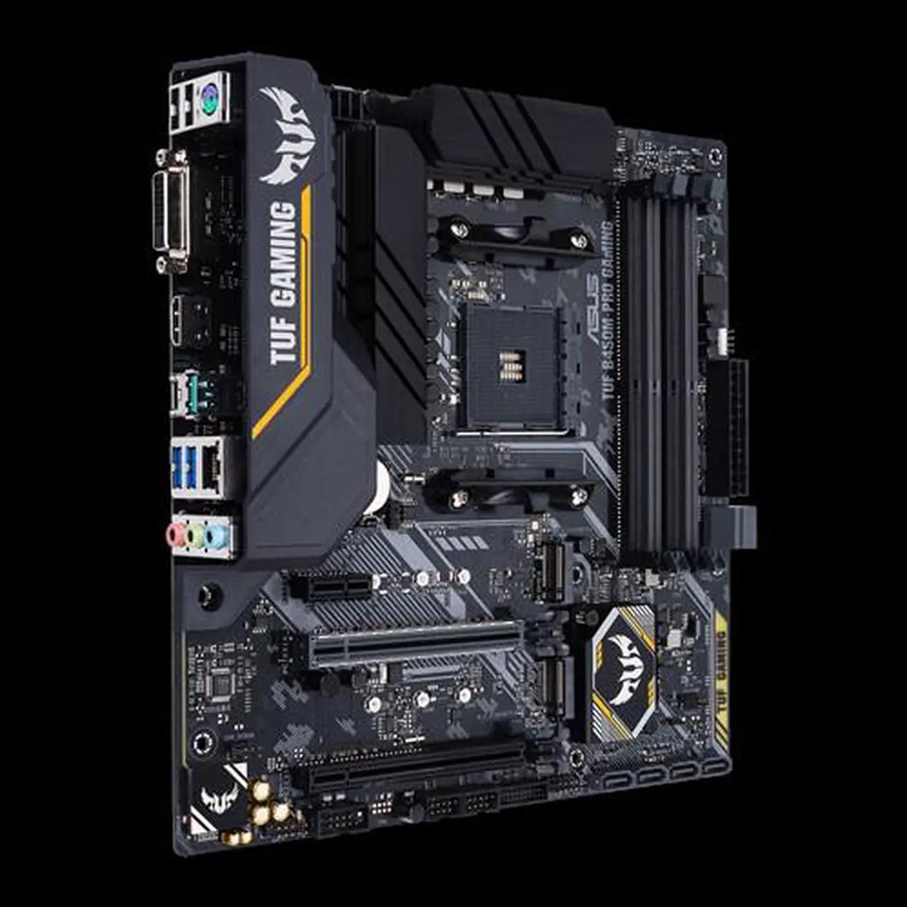Alt view image 2 of 5 - ASUS TUF B450M-PRO GAMING AMD Socket B450 AM4 MicroATX M.2 Desktop Motherboard B