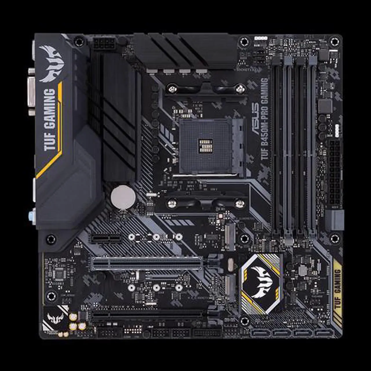 Main image of ASUS TUF B450M-PRO GAMING AMD Socket B450 AM4 MicroATX M.2 Desktop Motherboard B