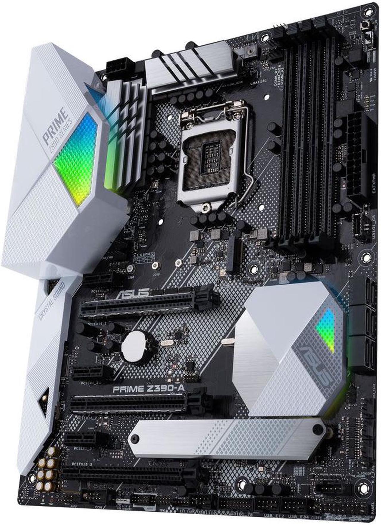 Alt view image 2 of 3 - Asus PRIME Z390-A Intel Z390 1151 LGA ATX M.2 Desktop Motherboard B
