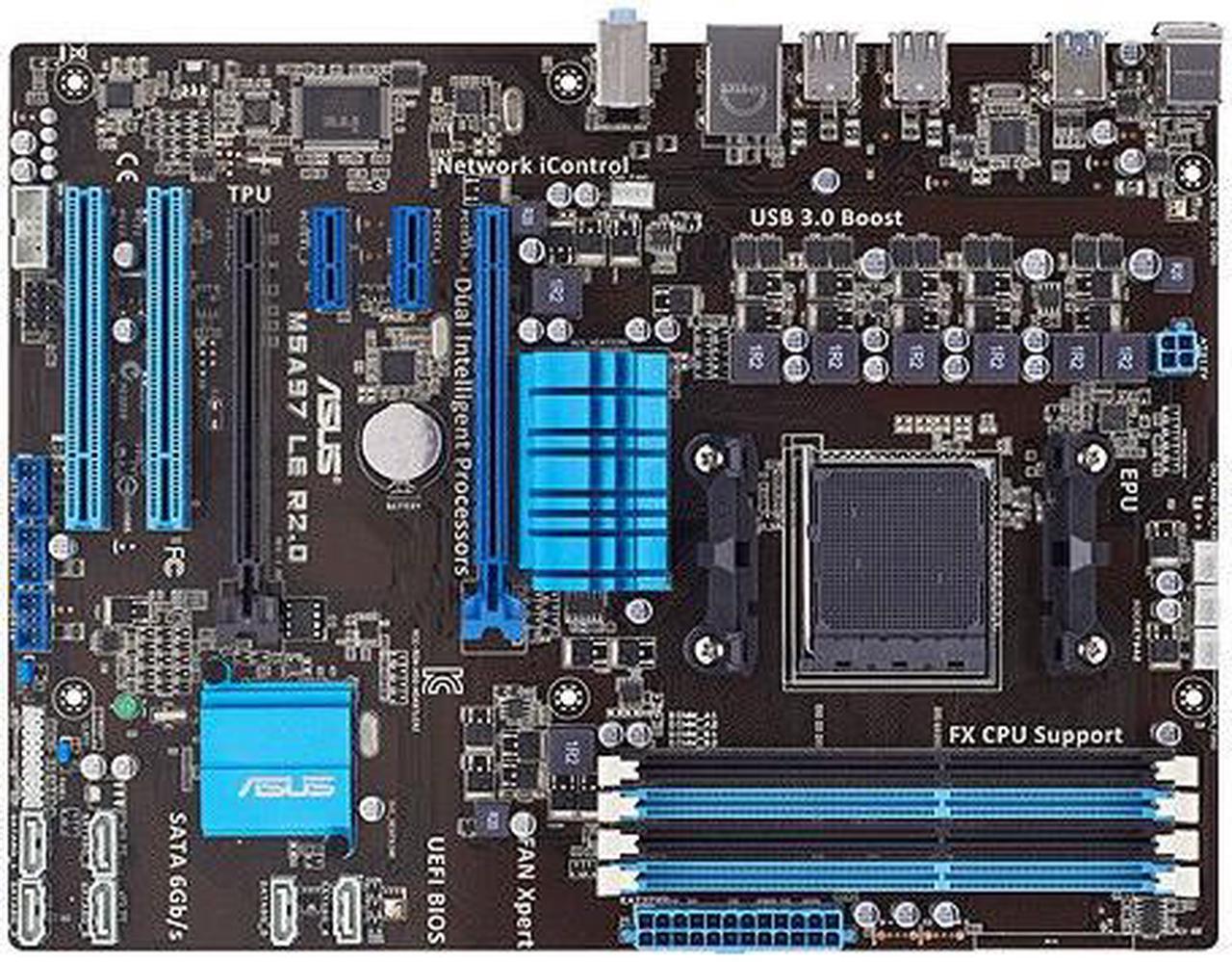 ASUS M5A97 LE R2.0 AMD Socket 970 AM3+ ATX Desktop Motherboard A