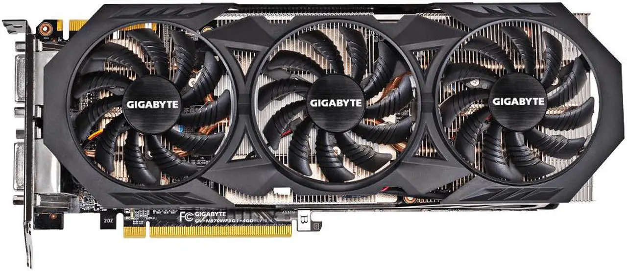 Main image of Gigabyte GeForce GTX 970 4GB Windforce OC DDR5 GV-N970WF3OC-4GD Video Card GPU