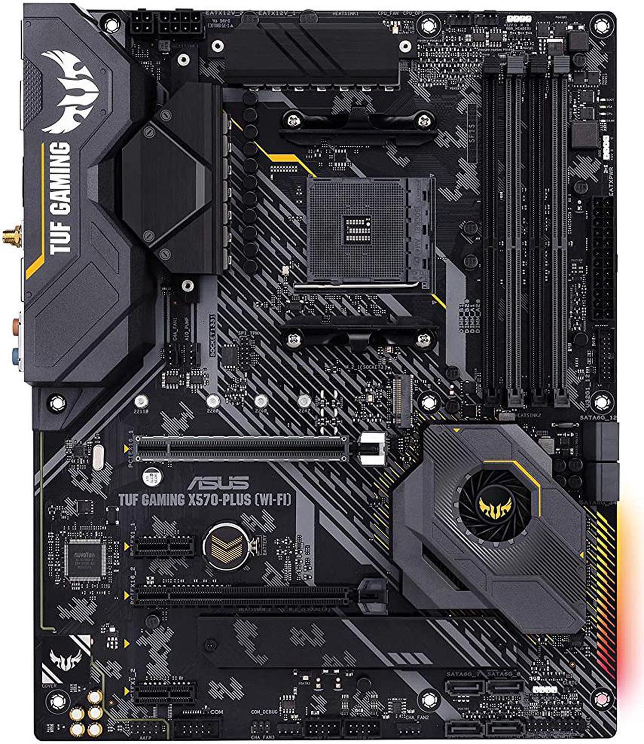 ASUS TUF GAMING X570-PLUS WI-FI AMD Socket X570 AM4 ATX M.2 Desktop Motherboard B