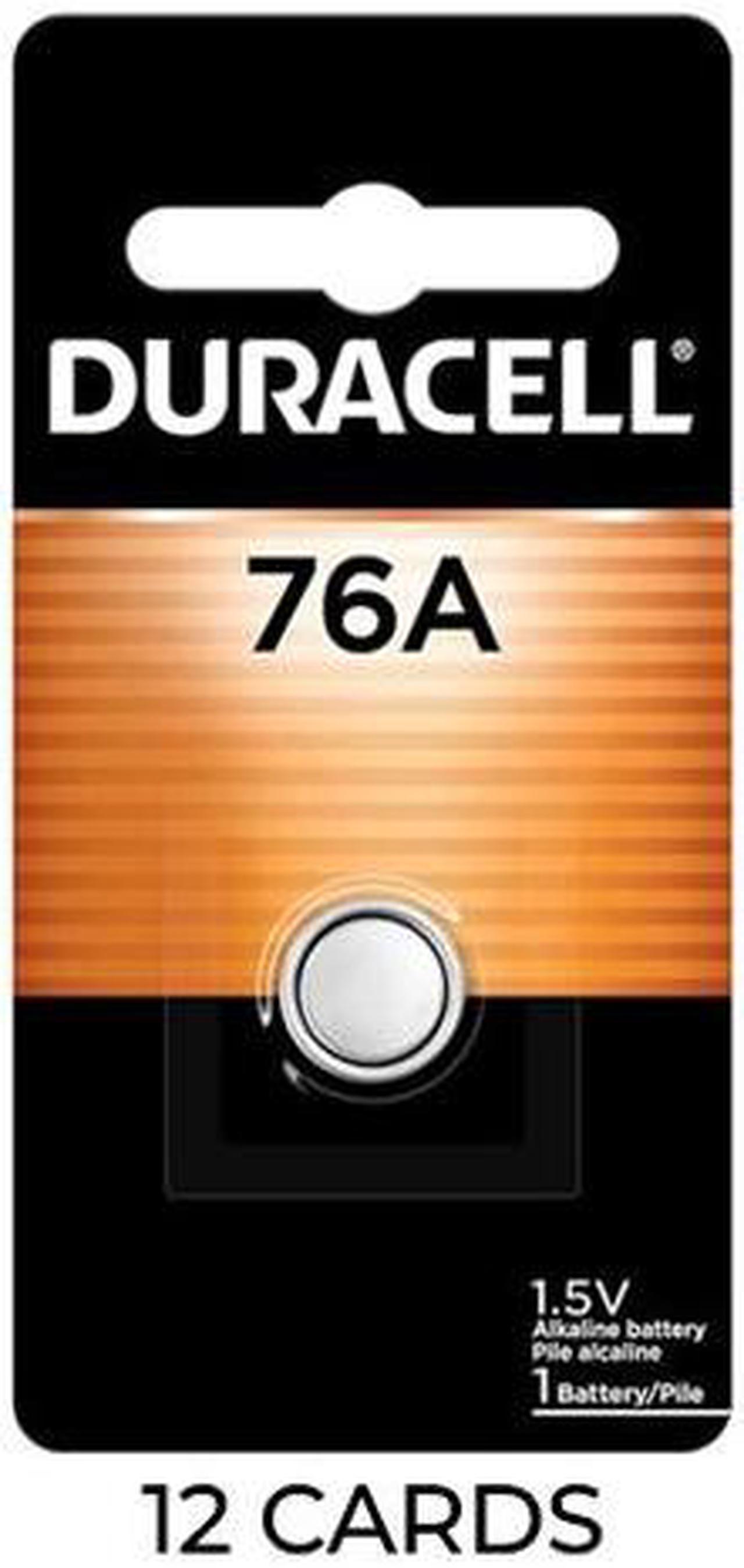 12-Pack Duracell 76A Alkaline Button Battery (LR44, A76)