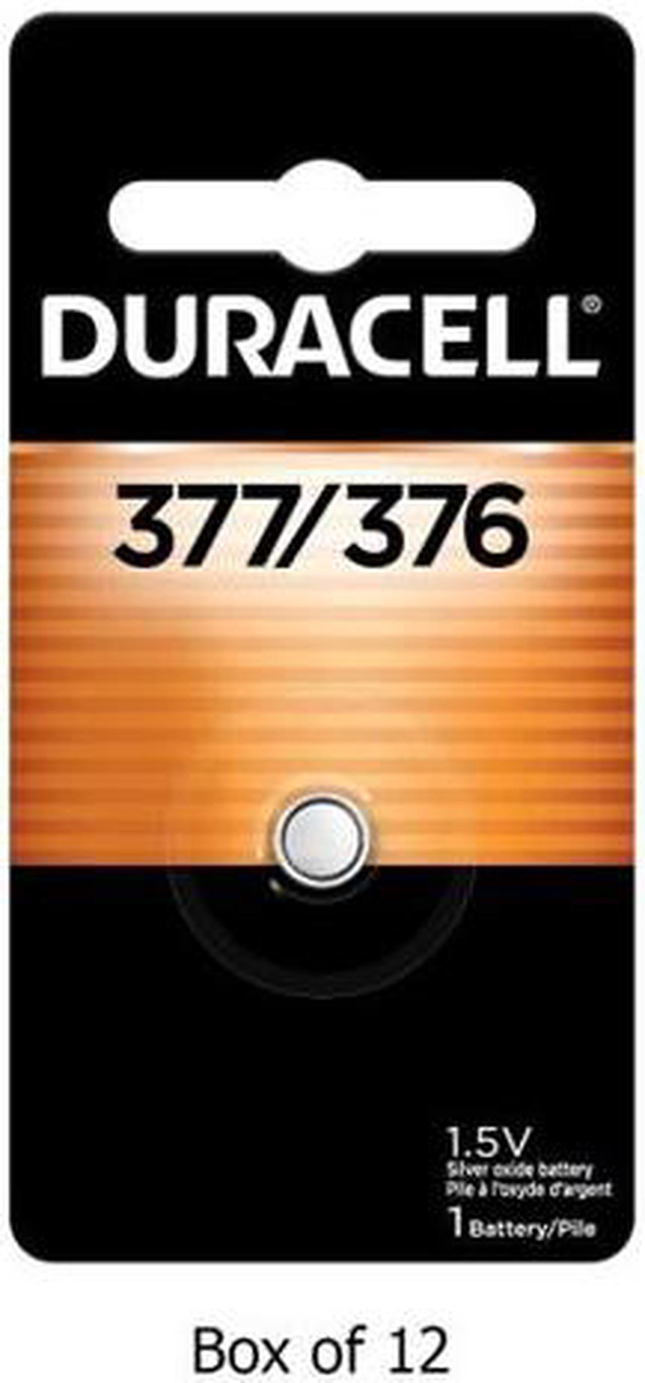 377 / 376 Duracell Silver Oxide Button Batteries (Box of 12)