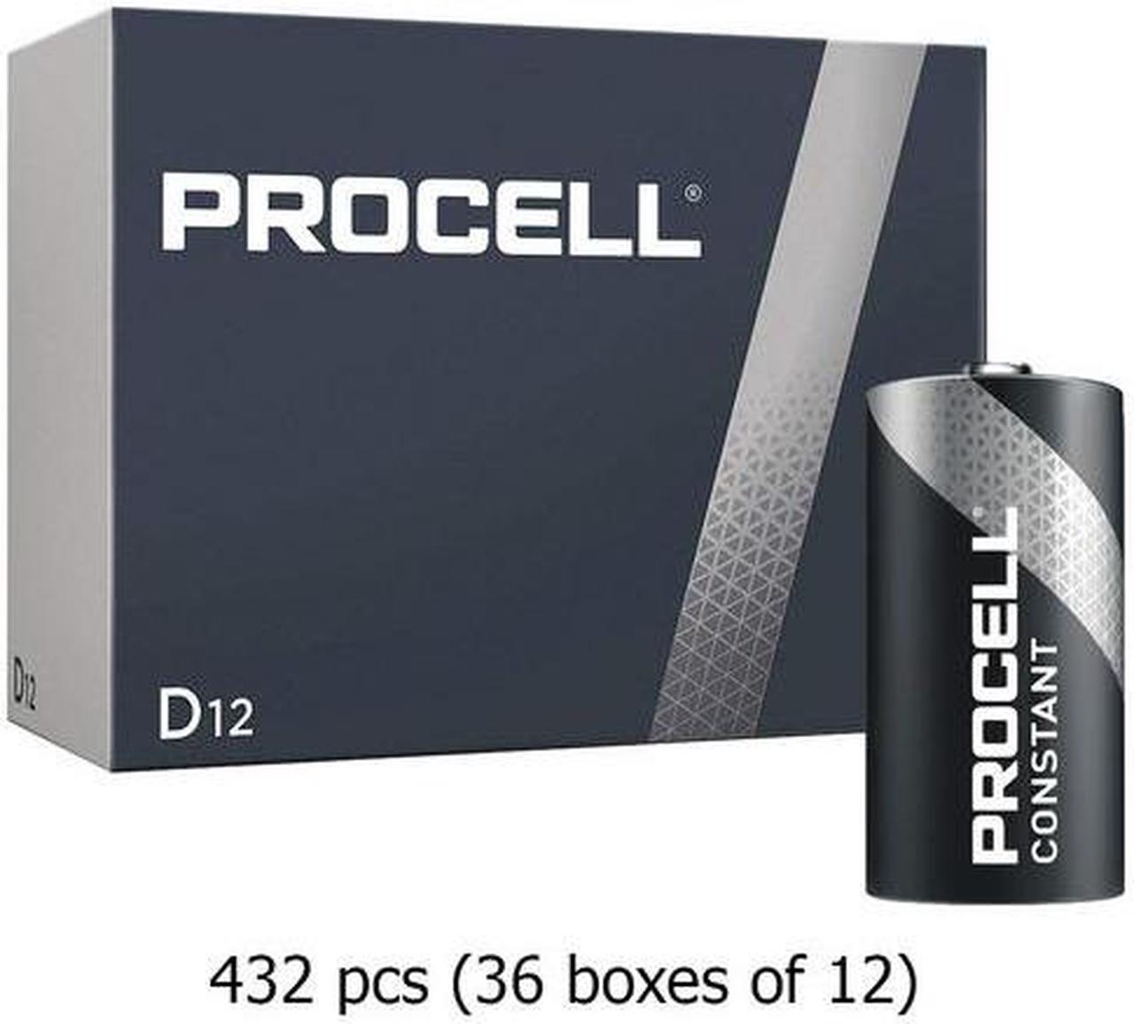 432-Pack D Duracell Procell Constant PC1300 Alkaline Batteries (36 Boxes of 12)