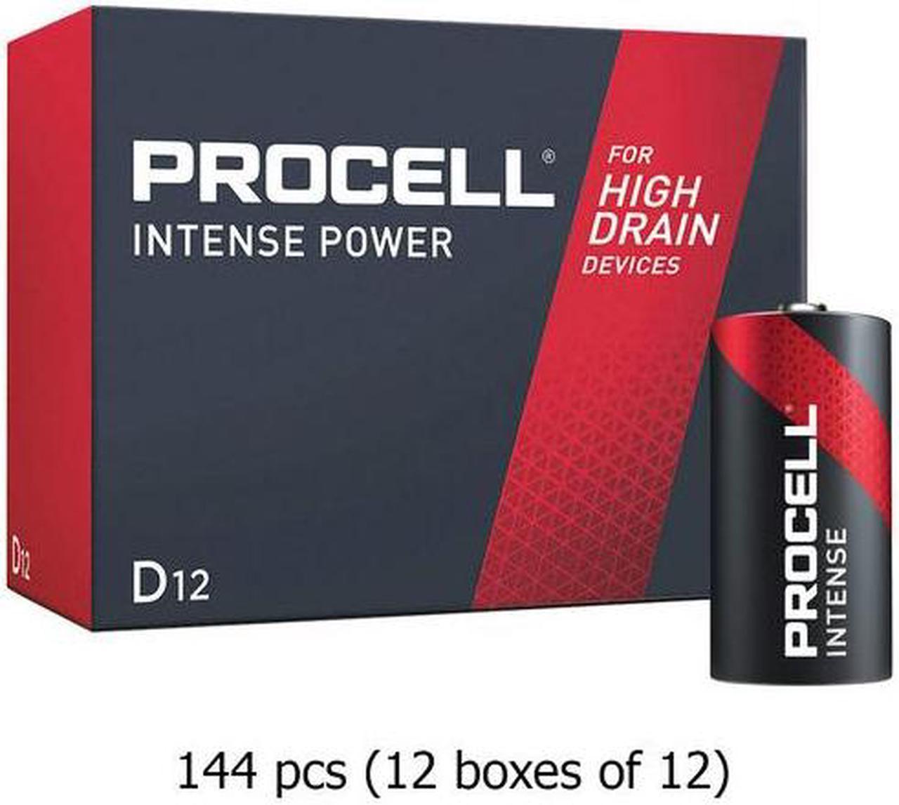 144-Pack D Duracell Procell Intense PX1300 Alkaline Batteries (12 Boxes of 12)