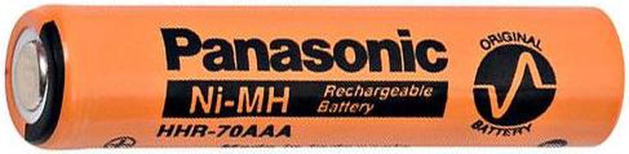 AAA NiMH Panasonic 700 mAh Rechargeable Battery (Flat Top) (HHR70AAAB7)