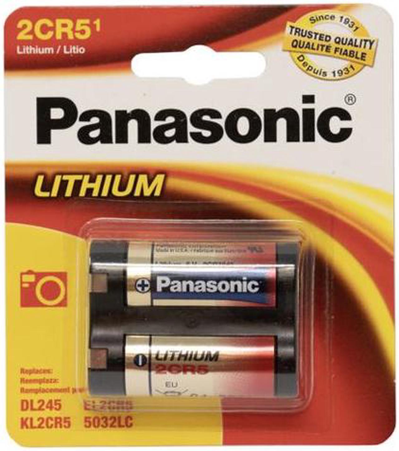 2CR5 Panasonic 6 Volt Lithium Battery (245, DL245, EL2CR5)