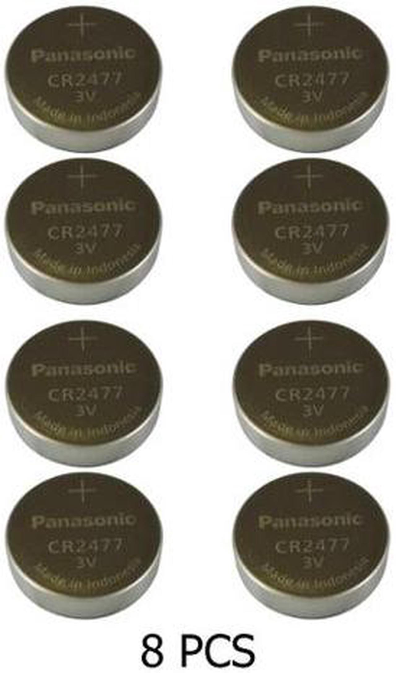 8-Pack Panasonic CR2477 3 Volt Lithium Coin Cell Batteries