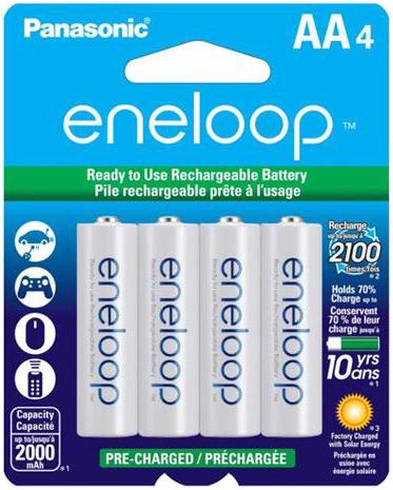 AA NiMH Panasonic Eneloop 2000mAh Rechargeable Batteries (4 Card)