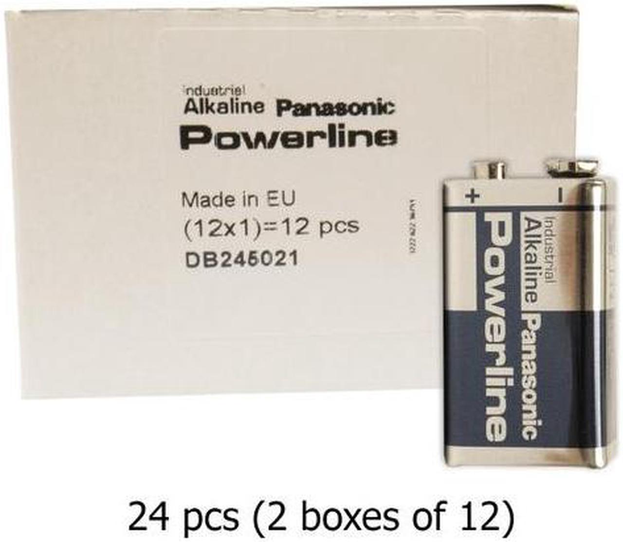 24-Pack 9V Panasonic Powerline 6LR61AD1P Batteries