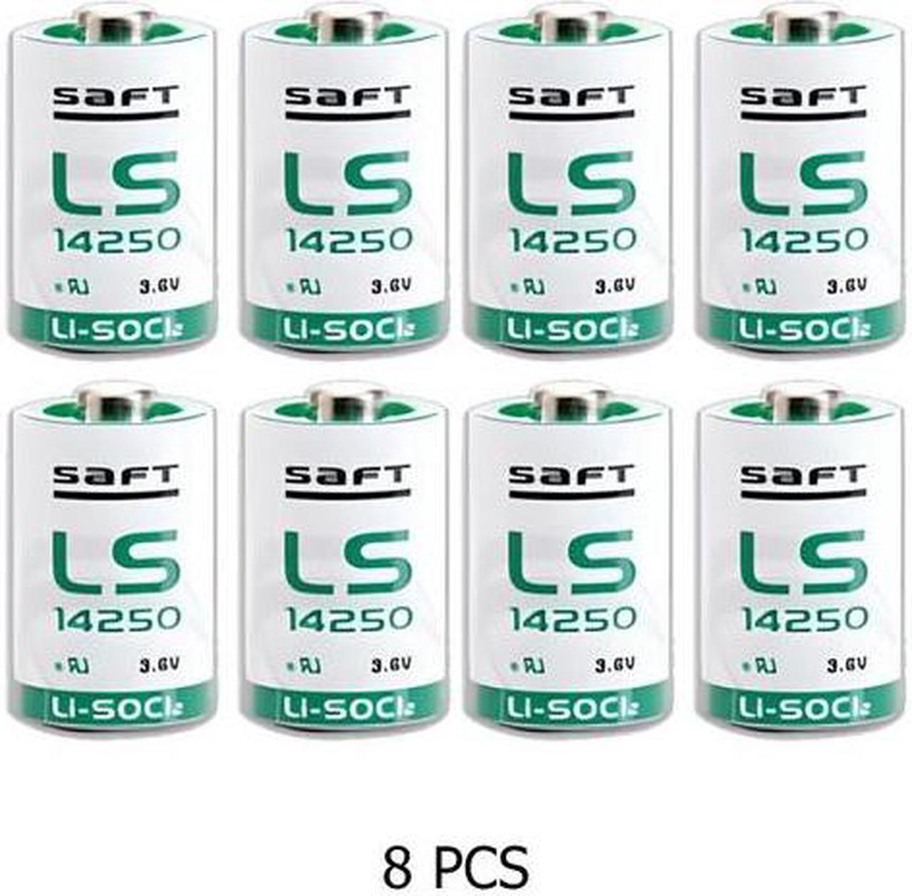 8-Pack Saft LS14250 (ER14250) 3.6V 1/2 AA 1200mAh Lithium Batteries