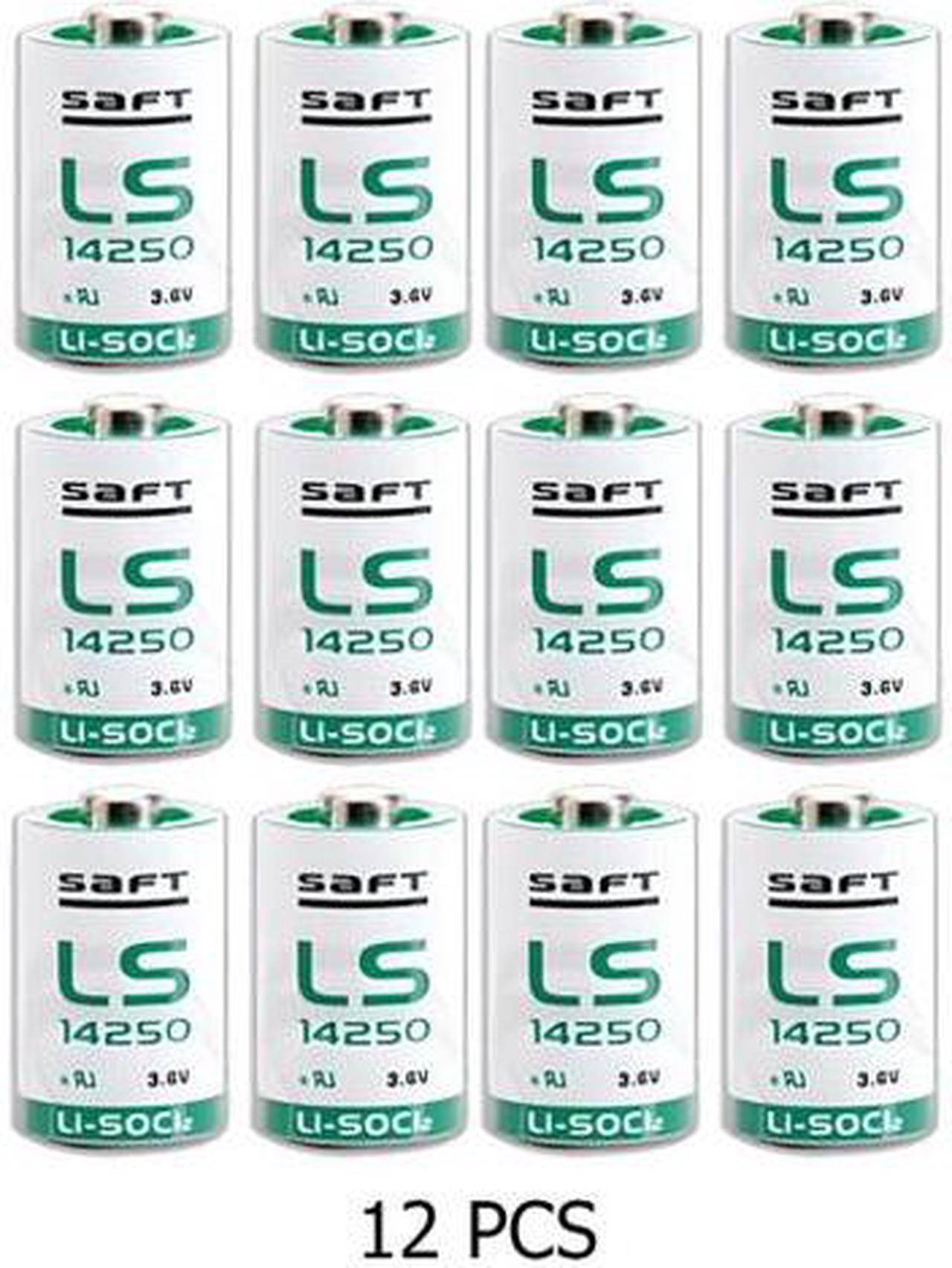 12-Pack Saft LS14250 (ER14250) 3.6V 1/2 AA 1200mAh Lithium Batteries