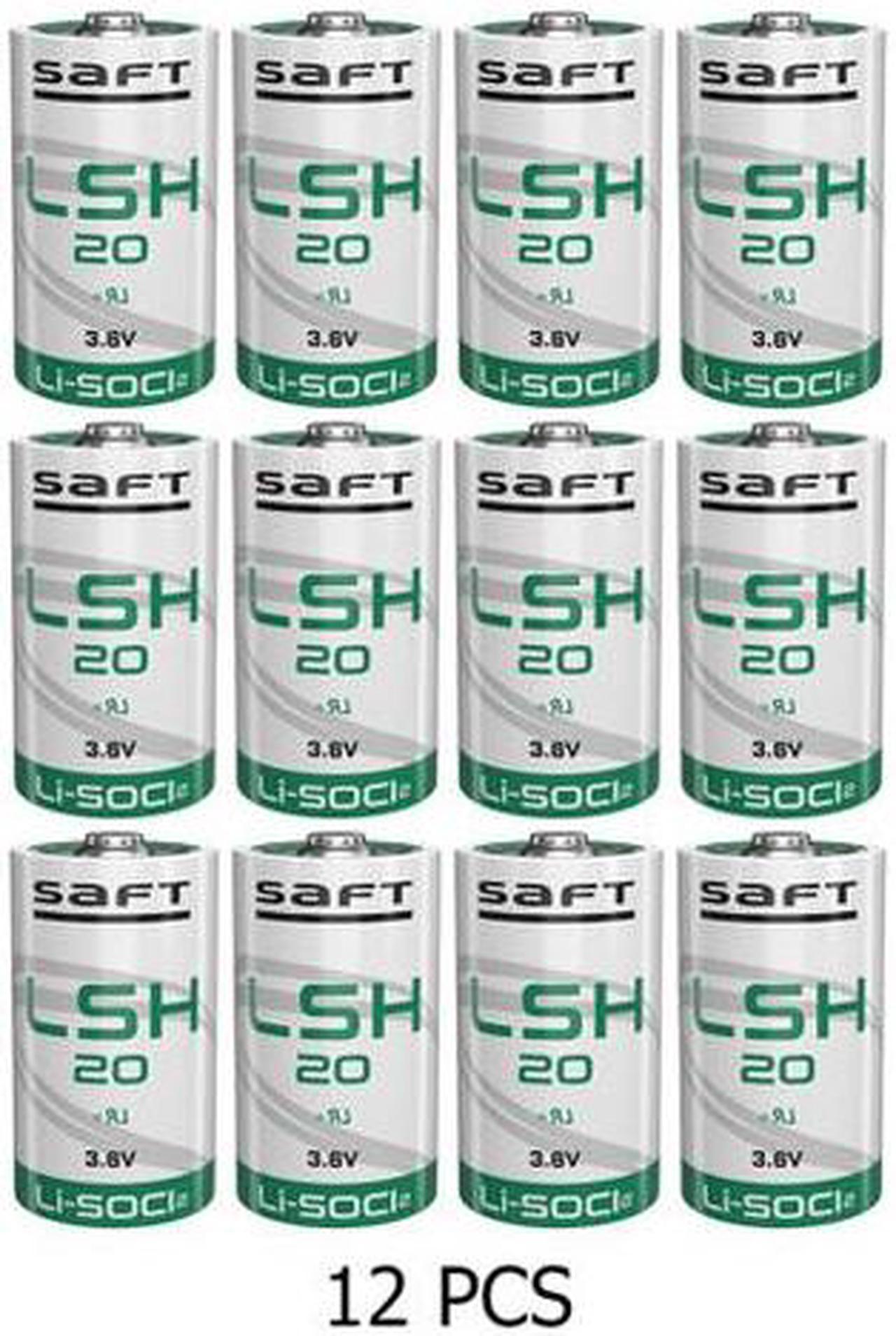 12-Pack Saft LSH20 3.6 Volt D 13000 mAh Lithium Batteries