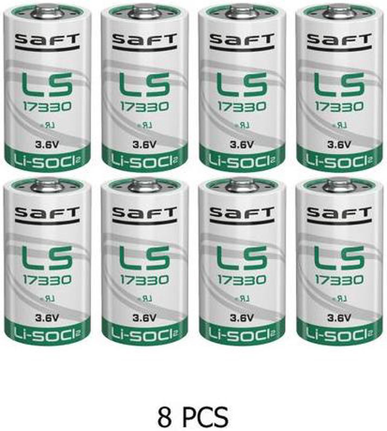 8-Pack SAFT LS17330 (ER17730) 3.6 Volt 2/3 A 2100 mAh Lithium Batteries