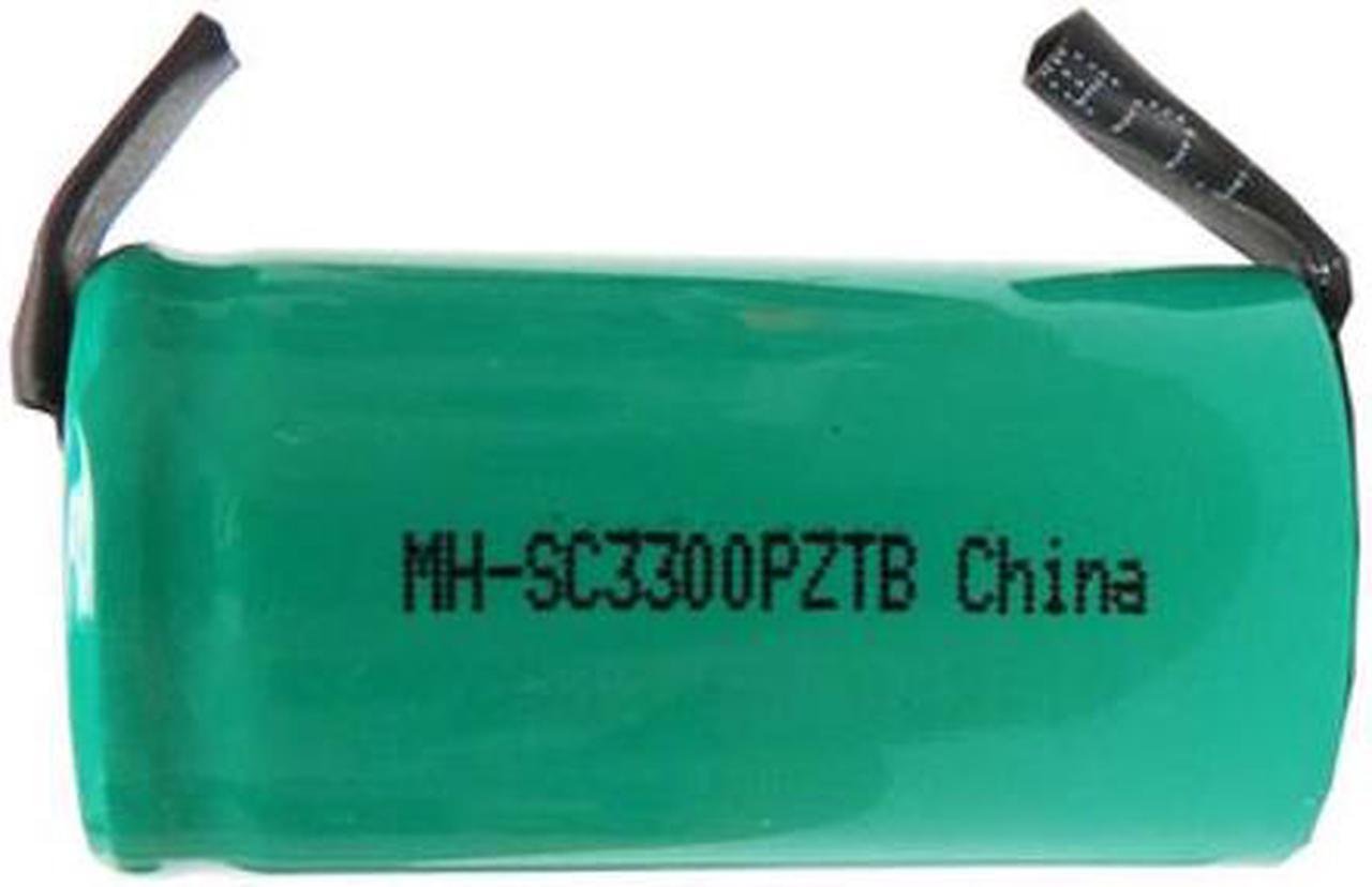 Sub C NiMH Battery with Tabs (3300 mAh)