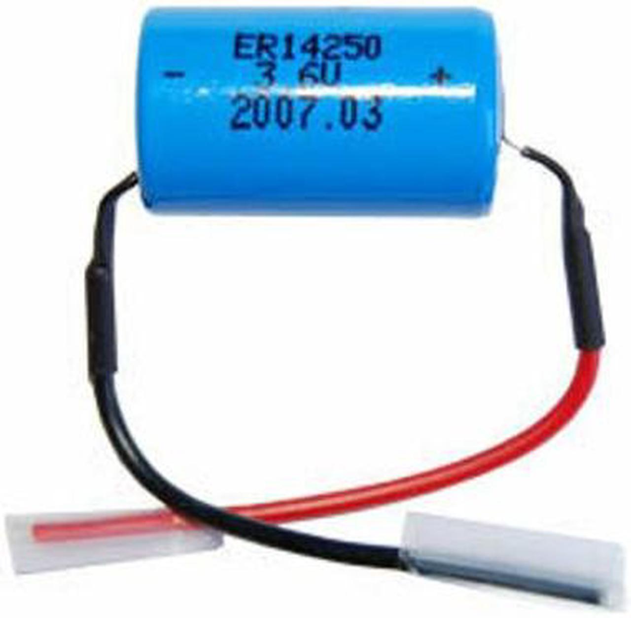 LS14250 (ER14250) 3.6 Volt 1/2 AA Primary Lithium Battery with Leads (1200 mAh)