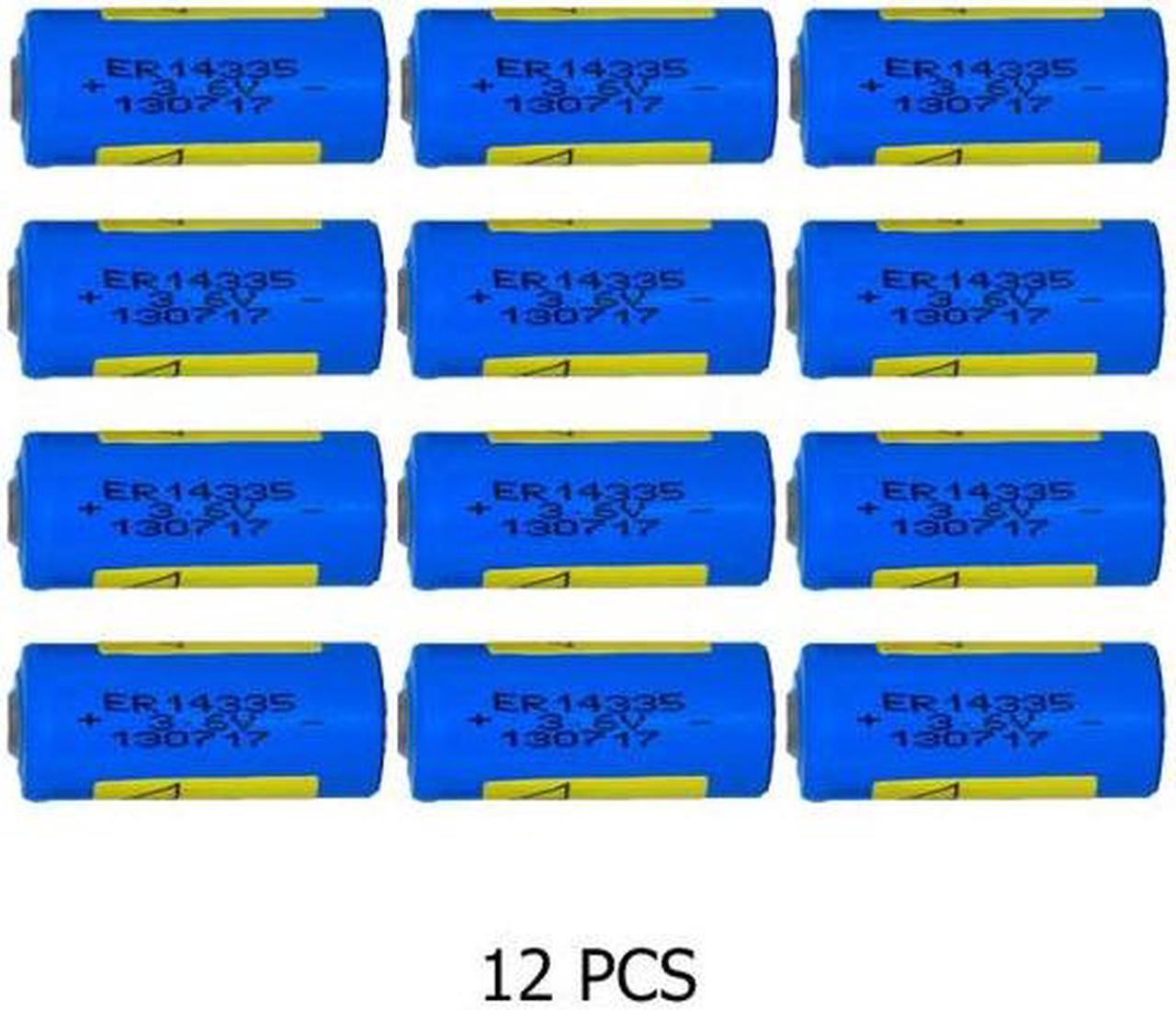 12-Pack 3.6 Volt ER14335 2/3 AA 1650 mAh Primary Lithium Batteries