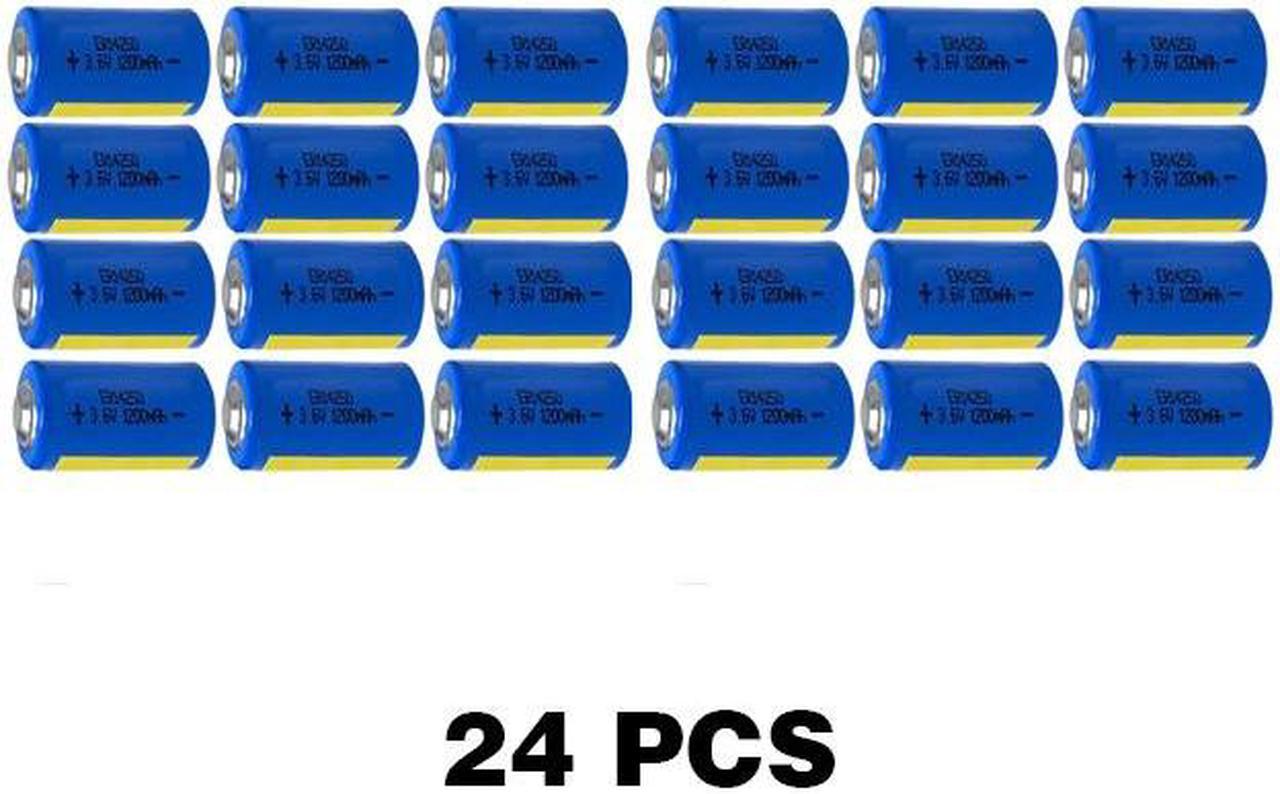 24-Pack ER14250 (LS14250) 1/2 AA 3.6 Volt 1200 mAh Primary Lithium Batteries